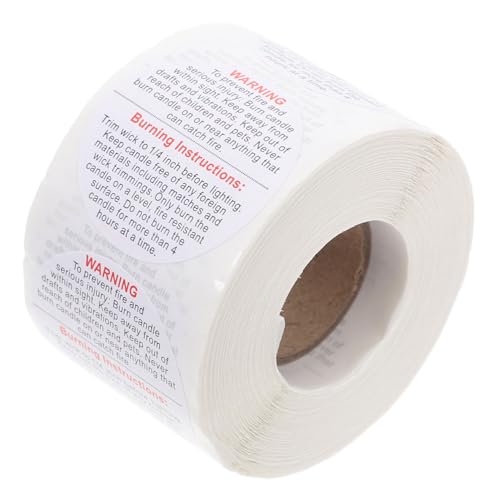 PEPLAYTAL Kerzen Warnetiketten Selbstklebend Rund für Kerzengläser und Dochtbehälter Wasserfest Ölresistent DIY Wachsschmelz Label für Kerzenherstellung PEPLAYTAL Kerzen Warnetiketten Selbstklebend Rund für Kerzengläser und Dochtbehälter Wasserfest Ölresistent DIY Wachsschmelz Label für Kerzenherstellung von PEPLAYTAL