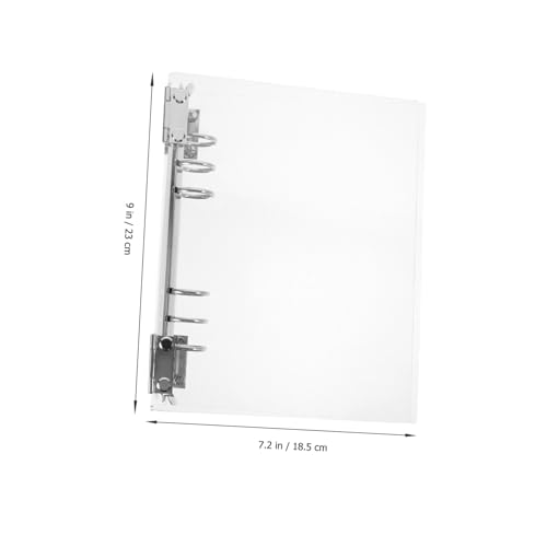 PEPLAYTAL Klarer Acryl Notizbuchumschlag Wiederverwendbarer Ringbuchordner Robust Transparentes Binder Cover für Tagebuch Planer Schule Büro PEPLAYTAL Klarer Acryl Notizbuchumschlag Wiederverwendbarer Ringbuchordner Robust Transparentes Binder Cover für Tagebuch Planer Schule Büro von PEPLAYTAL