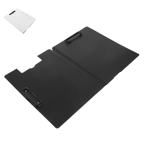 PEPLAYTAL Klemmbrett mit Doppelclip Wasserfeste Kunststoff Schreibmappe und Dokumentenmappe Flexibler Ordner für Büro Schule und Medizinische Verwendung Praktischer Organizer für von PEPLAYTAL