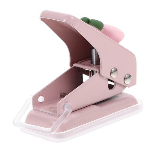 PEPLAYTAL Kompakter Einzellocher aus Metall und Kunststoff Tragbarer Bürolocher für Papier und Ordner Einfacher Papierstanzer für Planer und DIY Platzsparendes Design für Schule und Reise von PEPLAYTAL