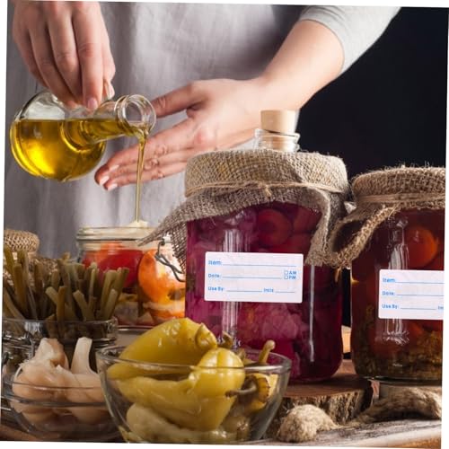 PEPLAYTAL Lebensmitteletiketten Aufkleber Selbstklebend Schreibbar für Vorratsdosen Marmelade Gefriergut Küche Food Record Date Sticker Blau PEPLAYTAL Lebensmitteletiketten Aufkleber Selbstklebend Schreibbar für Vorratsdosen Marmelade Gefriergut Küche Food Record Date Sticker Blau von PEPLAYTAL