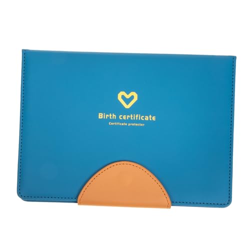 PEPLAYTAL Leder Schutzhülle für Geburtsurkunde Hospital Report Organizer Dokumentenmappe mit Einsteckfächern Praktischer Aufbewahrungstasche Geschenk zur Geburt für Neugeborene von PEPLAYTAL