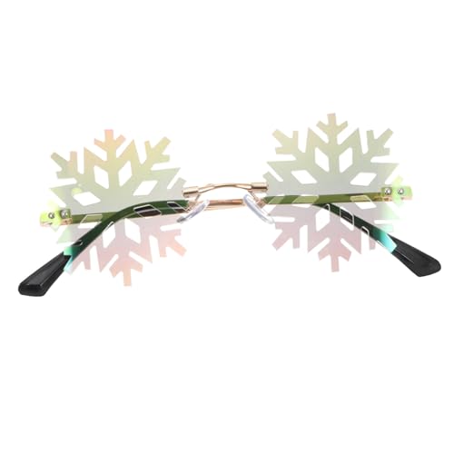 PEPLAYTAL Lustige Schneeflocken Sonnenbrille Goldrahmen Bunte Folie Kreative Partybrille Fotorequisite Für Jungen Mädchen Karneval PEPLAYTAL Lustige Schneeflocken Sonnenbrille Goldrahmen Bunte Folie Kreative Partybrille Fotorequisite Für Jungen Mädchen Karneval von PEPLAYTAL