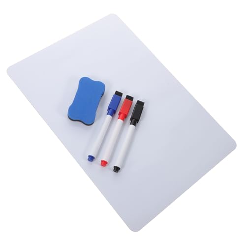 PEPLAYTAL Magnetische Whiteboard pad Selbstklebend Wiederbeschreibbar mit Stift und Radiergummi Magnetische Notiztafel für Kühlschrank und Büro Praktische Memo boards für Zufällige Farbe von PEPLAYTAL