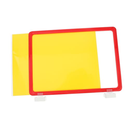 PEPLAYTAL Magnetisches Lageretikett mit farbigem Rahmen Wiederverwendbares Beschreibbares Schild zur Lagerkennzeichnung Einfach zu Befestigen für Ablagen Lagerbereiche und Materialführung von PEPLAYTAL