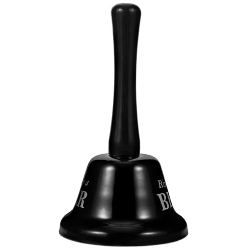 PEPLAYTAL Metall Handglocke mit Buchstaben Design Laute Serviceklingel für Bar und Kreatives Partyspielzeug für Junggesellenabschied Robust und Tragbar für Bar und Clubatmosphäre von PEPLAYTAL