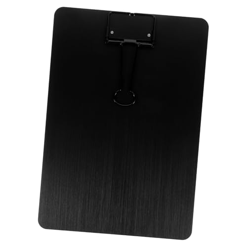 PEPLAYTAL Metall Klemmbrett aus Edelstahl Robust Langlebig Schreibunterlage Clip Board für Büro Schule Zuhause Vielseitig Einsetzbar Stabile Klammer Einfache Handhabung von PEPLAYTAL