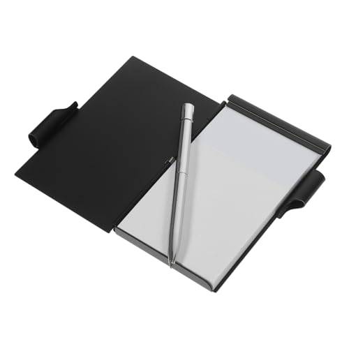 PEPLAYTAL Metall Mini Notizblock mit Stift Aluminiumlegierung Taschen notizbuch Kompaktes Reißbares Memo Pad für Planung und Notizen Tragbares Notizetui für Unterwegs Schwarz PEPLAYTAL Metall Mini Notizblock mit Stift Aluminiumlegierung Taschen notizbuch Kompaktes Reißbares Memo Pad für Planung und Notizen Tragbares Notizetui für Unterwegs Schwarz von PEPLAYTAL