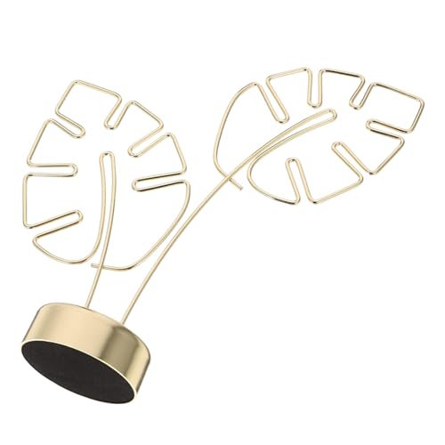 PEPLAYTAL Metall Tischkartenhalter Monstera Form Memo Clip Ständer für Fotos Notizen Büro Party Dekoration Goldener Desktop Organizer mit Stabilem Sockel PEPLAYTAL Metall Tischkartenhalter Monstera Form Memo Clip Ständer für Fotos Notizen Büro Party Dekoration Goldener Desktop Organizer mit Stabilem Sockel von PEPLAYTAL