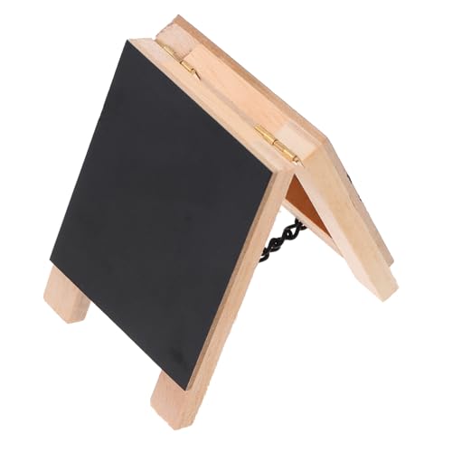 PEPLAYTAL Mini Doppelseitige Holz kreidetafel mit Stabilem Standfuß Beidseitig Beschreibbar Dekoratives Tisch staffelei schild für Zuhause Restaurant Notizen und Menügestaltung von PEPLAYTAL
