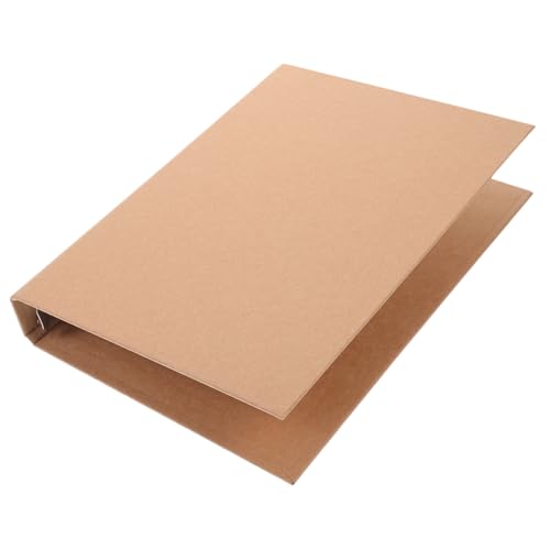 PEPLAYTAL Nachfüllbare Ringbuch Hülle aus Langlebigem Kraftpapier Leichter Dokumenten Organizer mit Rutschfester Oberfläche Wiederverwendbarer Notizbuch Schutz für Büro und Schule von PEPLAYTAL