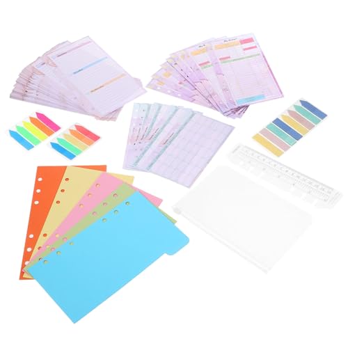 PEPLAYTAL Nachfüllbares Bunter Ringbuch Einlagen Professionelle Lose für Wochen Monatsplaner Kompatibel mit Spiral reise notizbüchern Langlebiges Schreibpapier von PEPLAYTAL