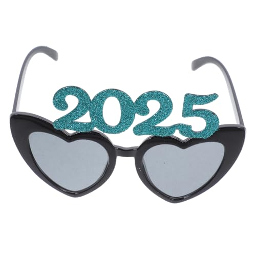PEPLAYTAL Neujahrs Herzform Brille Partydekoration Leichte Glatte Fassung Lustige Foto Requisite für Erwachsene und Abschlussfeier von PEPLAYTAL
