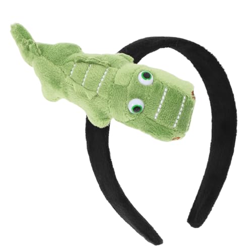 PEPLAYTAL Niedliches Krokodil stirnband aus Weichem Pp baumwollmaterial Einzigartiges Haaraccessoire für Fasching Karneval Geburtstagsfeiern und Cosplay events Lustiger Haarschmuck Damen von PEPLAYTAL