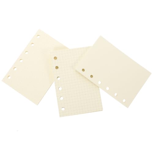 PEPLAYTAL Notizbuch Nachfüllpapier Kariert Blanko Punktiert Ringbuch Nachfülleinlagen Flexibles Glattes Papier für Schreiben Planen Tagebuch Geeignet von PEPLAYTAL