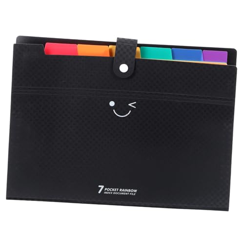 PEPLAYTAL PP Aktenordner mit Fächern Erweiterbarer File Organizer Robuster Dokumentenmappe für Wichtige Dateien und Belege Tragbarer Leichter Ordner für Büro und Schule von PEPLAYTAL