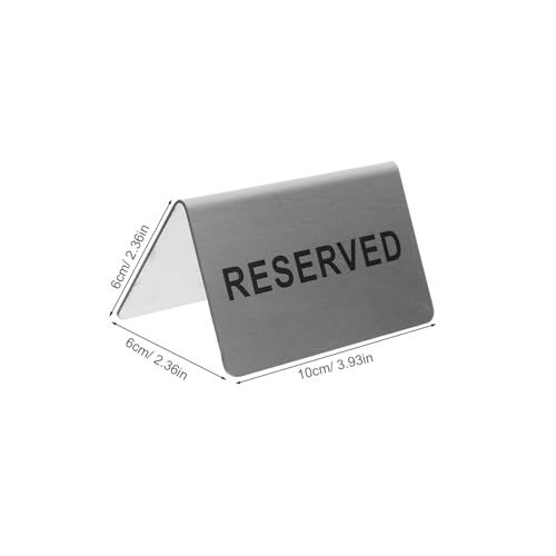 PEPLAYTAL Reserved Tischschild V Förmig Stabiler Tischkartenhalter für Restaurant Hochzeit Buffet Modernes Reserviert Schild von PEPLAYTAL
