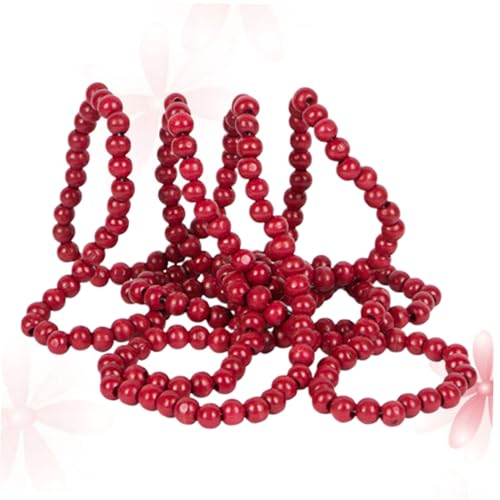 PEPLAYTAL Rote Korallenrundperlen DIY Zubehör Design für Schmuckherstellung und Weihnachtsdeko Wie Baumschmuck Tür und Fensterschmuck PEPLAYTAL Rote Korallenrundperlen DIY Zubehör Design für Schmuckherstellung und Weihnachtsdeko Wie Baumschmuck Tür und Fensterschmuck von PEPLAYTAL