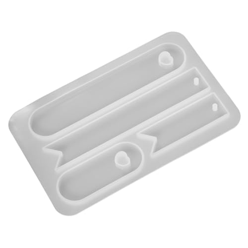 PEPLAYTAL Silikon Lesezeichenform Oval Wiederverwendbar DIY Bastelset für Epoxidharz Harz UV Resin Kerzen Wachs Buchmarker Herstellung Vielseitig Einsetzbar Gestalten von PEPLAYTAL