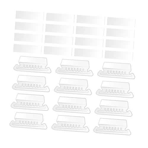 PEPLAYTAL Teiliges Abnehmbare Transparente PVC Hängemappen Registerkarten mit Papierinlagen Wiederverwendbare Beschriftbare Ordnerlaschen für Effiziente Aktenorganisation im Büro und von PEPLAYTAL