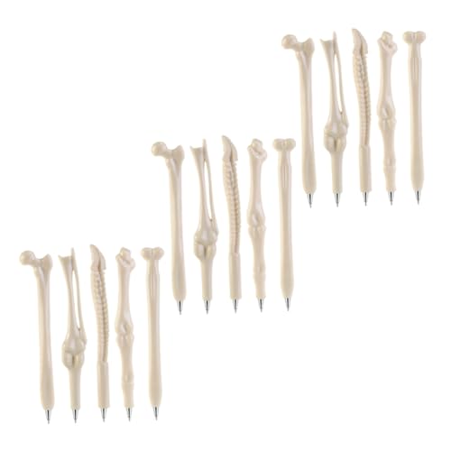 PEPLAYTAL Teiliges Halloween Kugelschreiber Blaue Mine Gruselige Knochenform Glattes Schreiben Langlebige Kunststoffkugelschreiber für Büro Schule und Partytüten von PEPLAYTAL