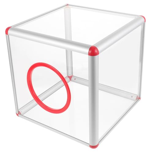 PEPLAYTAL Transparente Acryl Losbox Vorschlags und Spendenbox mit Schlitz Vielseitiger Raffle Container für Party Büro und Veranstaltungen Sichere Verarbeitung Klarer Würfel für Verlosungen von PEPLAYTAL