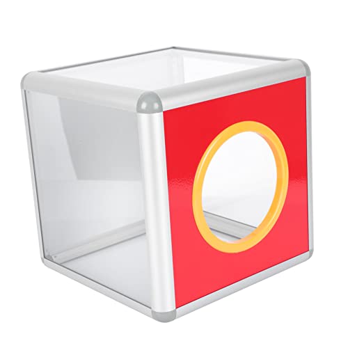 PEPLAYTAL Transparente Mittlere Charity box Aluminiumrahmen Abschließbar Wetterfest Leicht und Bruchsicher für Spenden und Faire Abstimmungen bei Partys und Veranstaltungen von PEPLAYTAL