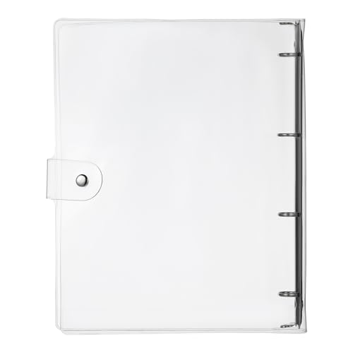 PEPLAYTAL Transparente Ringordner Hülle aus Kunststoff Langlebige Leicht zu Reinigende Notebook schutzhülle für Schule und Büro Binder Notebook Cover von PEPLAYTAL
