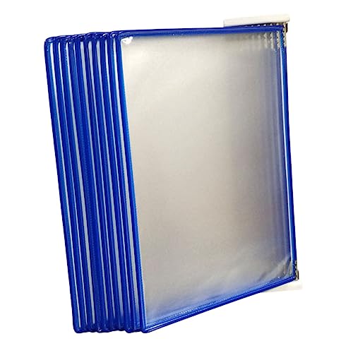 PEPLAYTAL Wandhängender Dokumentenhalter Seitig Blauer Wandordnerhalter Büro Organizer für Akten Zeitschriften und Schulunterlagen Langlebiges Wandregal zur Platzsparenden Aufbewahrung von PEPLAYTAL