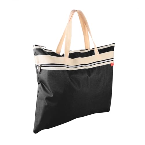 PEPLAYTAL Zipper File Bag aus Wasserfestem Reißfestem Oxford stoff mit Großem Fassungsvermögen Mehrschichtigem Schutz Ergonomischem Tragegriff für Kunstbedarf und Dokumentenaufbewahrung von PEPLAYTAL