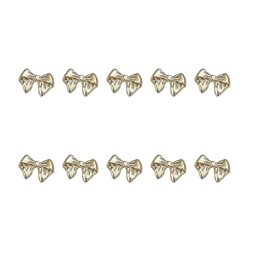 10 Stück Gold-/Silberfarbene Punk-Metallnieten, Schleifen, Schleifen, Nieten, Kunstschmuck für Kunst-Designs, Juwelen von PEPWE