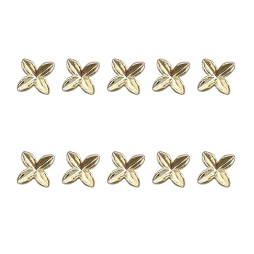10 Stück Gold-/Silberfarbene Punk-Metallnieten, Schleifen, Schleifen, Nieten, Kunstschmuck für Kunst-Designs, Juwelen von PEPWE