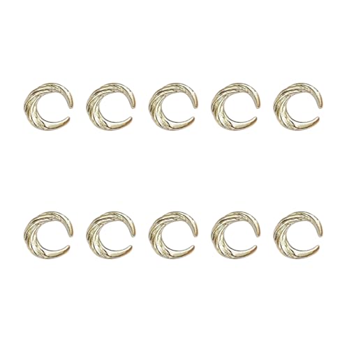 10 Stück Gold-/Silberfarbene Punk-Metallnieten, Schleifen, Schleifen, Nieten, Kunstschmuck für Kunst-Designs, Juwelen 10 Stück Gold-/Silberfarbene Punk-Metallnieten, Schleifen, Schleifen, Nieten, Kunstschmuck für Kunst-Designs, Juwelen von PEPWE