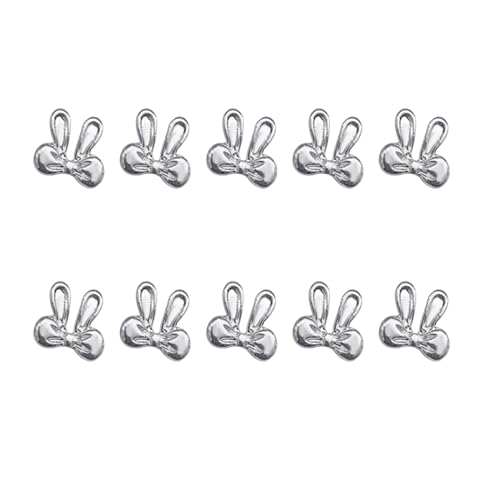 10 Stück Gold-/Silberfarbene Punk-Metallnieten, Schleifen, Schleifen, Nieten, Kunstschmuck für Kunst-Designs, Juwelen von PEPWE