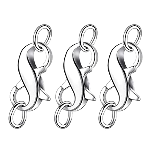 3 x Karabinerverschluss mit doppelter Öffnung, Halsketten-Verlängerung für Schmucksuche und Reparatur 3 x Karabinerverschluss mit doppelter Öffnung, Halsketten-Verlängerung für Schmucksuche und Reparatur von PEPWE