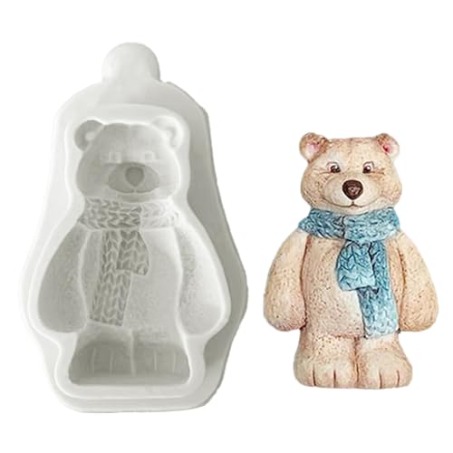 3D-Weihnachtsmann-Silikonform mit Elchbär, für Fondant, Schokolade, Kuchen, Backutensilien, handgefertigte Seife, Weihnachtsschmuck 3D-Weihnachtsmann-Silikonform mit Elchbär, für Fondant, Schokolade, Kuchen, Backutensilien, handgefertigte Seife, Weihnachtsschmuck von PEPWE