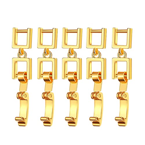 5 Stück Verlängerung Schmuck Verschluss Halskette Extender Handwerk Schmuckherstellung Zubehör einfach zu bedienen 5 Stück Verlängerung Schmuck Verschluss Halskette Extender Handwerk Schmuckherstellung Zubehör einfach zu bedienen von PEPWE