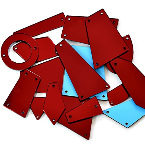 Acryl-Strasssteine, gebogen, flache Rückseite, zum Aufnähen für Kleidung, 20/50 Stück von PEPWE
