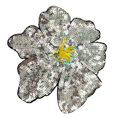 Bestickte Blumen-Applikation, Pailletten-Flicken, Nähzubehör zum Personalisieren modischer Kleidung, Kostüm-Accessoires von PEPWE