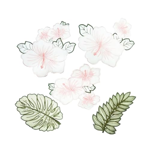 Bestickte Blumen-Aufnäher zum Aufnähen von Kleidung, Jeans, Jacken, Röcken von PEPWE