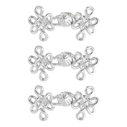 Chinesischer Knoten-Taillenspanner aus Metall, dekoratives Zubehör, beschichtet, nicht genäht, abnehmbar, für Damen und Mädchen, 3/6 Sets Chinesischer Knoten-Taillenspanner aus Metall, dekoratives Zubehör, beschichtet, nicht genäht, abnehmbar, für Damen und Mädchen, 3/6 Sets von PEPWE