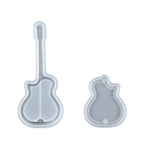 Flexibles, stabiles Silikon-Epoxidharz, Guss, Gitarrenform, Tablett für Handwerk und Heimdekoration von PEPWE