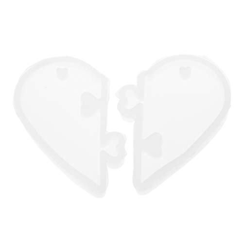 Glänzende Herzform aus Silikonharz, handgefertigt, Schlüsselanhänger, Anhänger, Schmuck, Epoxidharz, Werkzeug zur Herstellung von Schmuck Glänzende Herzform aus Silikonharz, handgefertigt, Schlüsselanhänger, Anhänger, Schmuck, Epoxidharz, Werkzeug zur Herstellung von Schmuck von PEPWE