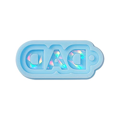 Glänzende Silikonform mit Aufschrift "Mom Dad", Epoxidharz, Schlüsselanhänger, Schmuck, für Muttertag, Vatertag Glänzende Silikonform mit Aufschrift "Mom Dad", Epoxidharz, Schlüsselanhänger, Schmuck, für Muttertag, Vatertag von PEPWE