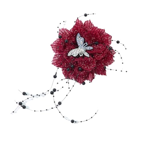 Handgefertigte Blumen-Applikationen, Basteln, Kostüm, Stirnband, Brosche, Hut, Dekoration, übergroße Blumenaufnäher, Nähzubehör Handgefertigte Blumen-Applikationen, Basteln, Kostüm, Stirnband, Brosche, Hut, Dekoration, übergroße Blumenaufnäher, Nähzubehör von PEPWE