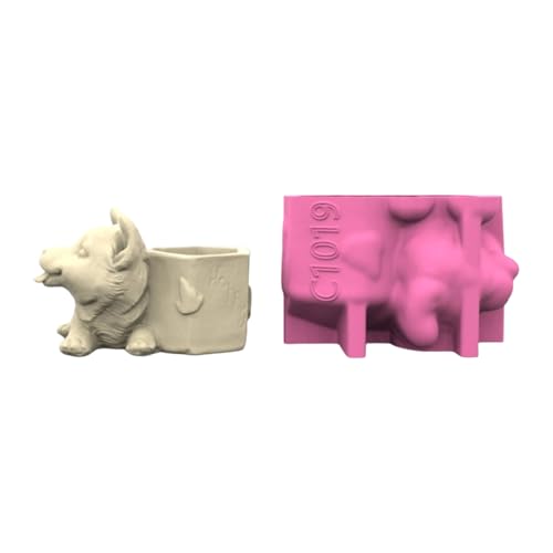 Kreativer Hunde-Pflanzgefäß, stabiles Silikon, wiederverwendbar, Kunst-Zementguss, Bastelbedarf, Zubehör für Haus und Garten, handgefertigtes Epoxidharz Kreativer Hunde-Pflanzgefäß, stabiles Silikon, wiederverwendbar, Kunst-Zementguss, Bastelbedarf, Zubehör für Haus und Garten, handgefertigtes Epoxidharz von PEPWE