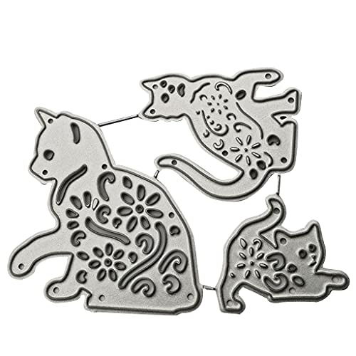 Metall-Stanzformen mit Katzenmotiven, Stanzformen zum Prägen von Papier, Leder, Scrapbooking, Kartenherstellung Metall-Stanzformen mit Katzenmotiven, Stanzformen zum Prägen von Papier, Leder, Scrapbooking, Kartenherstellung von PEPWE
