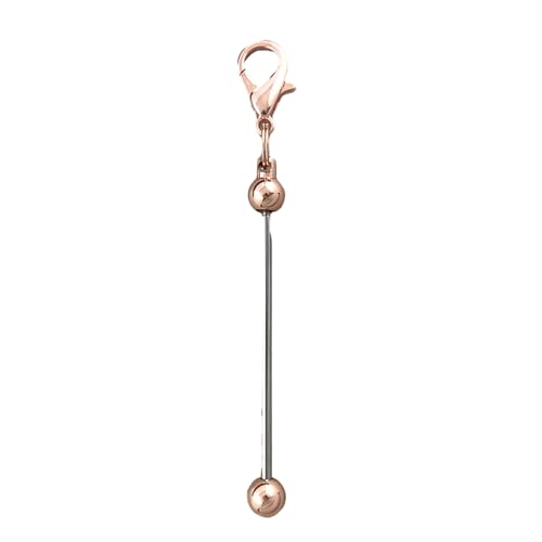 PEPWE 1 x Metall-Schlüsselanhänger mit Perlen, Karabinerverschluss, Schlüsselanhänger, Autotasche, Rucksack, Dekoration für Schmuckherstellung, Karabinerverschluss PEPWE 1 x Metall-Schlüsselanhänger mit Perlen, Karabinerverschluss, Schlüsselanhänger, Autotasche, Rucksack, Dekoration für Schmuckherstellung, Karabinerverschluss von PEPWE