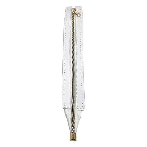 PEPWE 30 cm PU-Leder-Reißverschluss mit Löchern, Metall-Reißverschluss, Ersatzzubehör, Zubehör zum Nähen von Handtaschen PEPWE 30 cm PU-Leder-Reißverschluss mit Löchern, Metall-Reißverschluss, Ersatzzubehör, Zubehör zum Nähen von Handtaschen von PEPWE