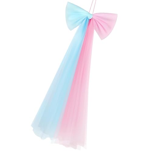 PEPWE Dekorative Schleife, 73 x 34 cm, große Organza-Schleife, Schultüte, Bowknot für Hochzeit, Dekoration, Mädchen, erste Feier, Schultüte, Dekoration PEPWE Dekorative Schleife, 73 x 34 cm, große Organza-Schleife, Schultüte, Bowknot für Hochzeit, Dekoration, Mädchen, erste Feier, Schultüte, Dekoration von PEPWE